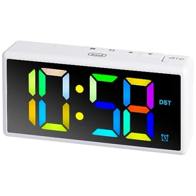 Immagine di Trevi Orologio Sveglia Digitale con Grande Display Multicolore EC 886