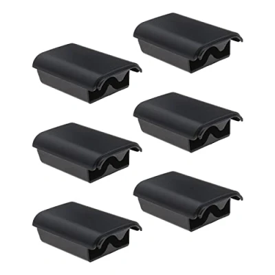 Immagine di ECSiNG 6 PZ Battery Pack Cover Sostituzione Shell Shield Case Holder Compatibile con Xbox 360 Wireless Controller Nero Accessori Batteria