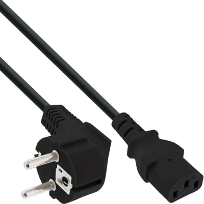 Immagine di InLine 16647E cavo di alimentazione Nero 1 m CEE7/7 Accoppiatore C13