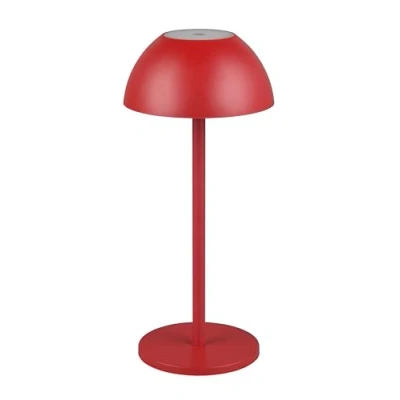 Immagine di Reality Leuchten Ricardo R54106110 Lampada da tavolo a LED, in plastica rossa, con LED 1,7 Watt, 4 ingressi touch