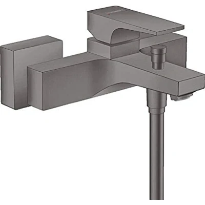 Immagine di hansgrohe Metropol Miscelatore monocomando vasca esterno con maniglia a leva, cromo nero satinato, 32540340