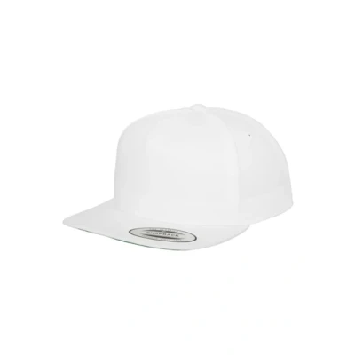 Immagine di FLEXFIT Cappellino Snapback, da Baseball Snapback Cap, Berretto Classico con Fodera Frontale, Cotone Twill, Bianco, Unisex, Taglia Unica