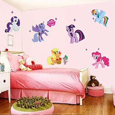 Immagine di Kibi My Little Pony Adesivi da parete 3D camera letto Muro Il Mio Piccolo Stickers