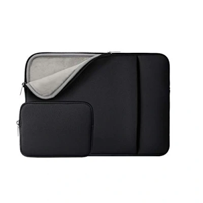 Immagine di RAINYEAR 11 11,6 Pollici Custodia Protettiva per Laptop PC Notebook Computer Tasca Sleeve Caso Morbide con Piccola Borsa Aggiuntiva,Compatibile 11,6&quot; MacBook Air Chromebook(Nero,Versione Aggiornata)