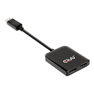 Immagine di club3D AV Adattatore Multi Streaming Transport Hub [HDMI DisplayPort] 3840 x 2160 Pixel