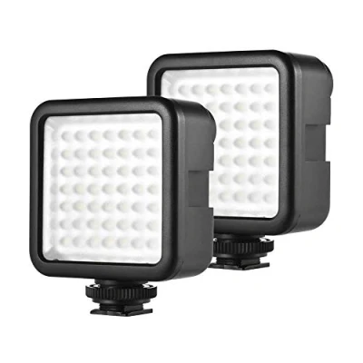 Immagine di Andoer 49 LED Luce Fotografia, Video Dimmerabile per DSLR Videocamera Gimbal Macro 2 pz