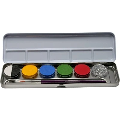 Immagine di Eulenspiegel 206201 Palette di Trucchi con 6 Colori e 1 Pennello