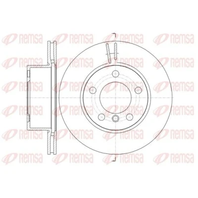 Immagine di REMSA 61448.10 Disco freno Assale anteriore 284, 284 22 5 ventilato BMW: 1 Hatchback, 2 Coupe, Cabrio