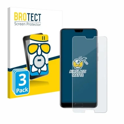 Immagine di brotect Pellicola Vetro Opaca per Huawei P20 Pro (3 Pezzi) Protezione Schermo [Anti Riflesso, Durezza 9H]
