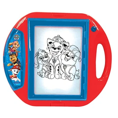 Immagine di Lexibook Paw Patrol Proiettore da Disegno, 4 timbri, 10 Modelli, Schermo Luminoso, 1 Penna Inclusa, Rosso/Blu, Colore, Large