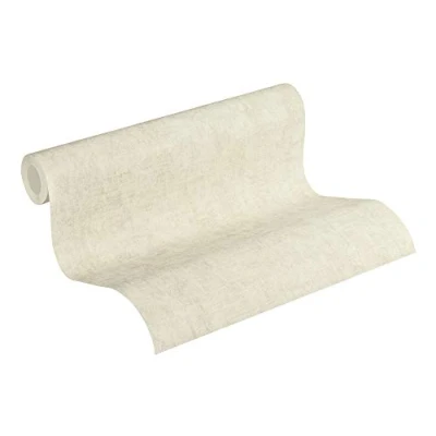 Immagine di Carta da parati Unita New Walls Cosy &amp; Relax A.S. Création tessuto non 10.05 m x 0.53 Crema Prodotto in Germania 374234 37423 4