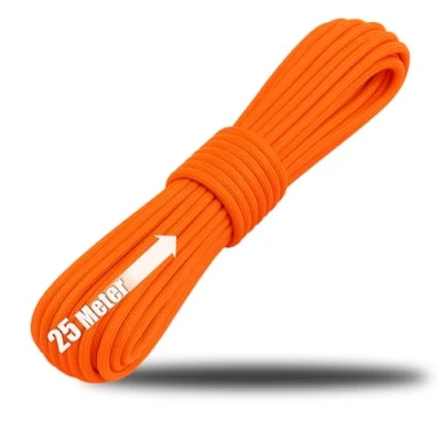 Immagine di com four® Corda Ø 4 mm, 25 m con 7 trefoli per Barche, Campeggio, Outdoor in Nylon capacità di carico 250 kg Multiuso