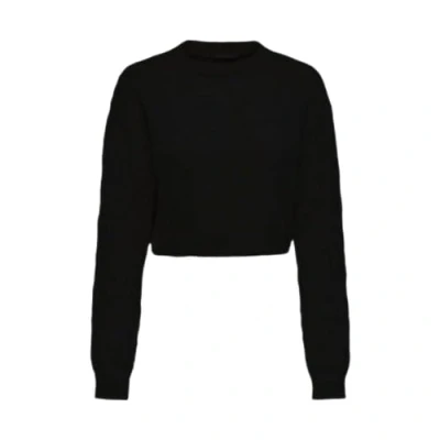 Immagine di Maglione Only Onltirona Ls Crop Detail O neck Bf Knt Nero IT 40
