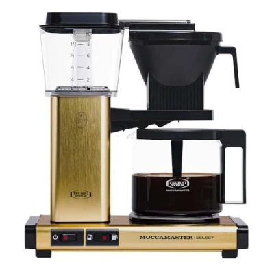 Immagine di MOCCAMASTER Macchina da caffè Filtro KBG Select Ottone Spazzolato, 1520 W, 1.25 Litri, Alluminio, Brushed Brass