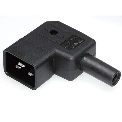 Immagine di Kaiser 746/sw/C Connettore IEC 746 Spina angolata Tot poli: 2 + PE 16 A Nero 1 pz.