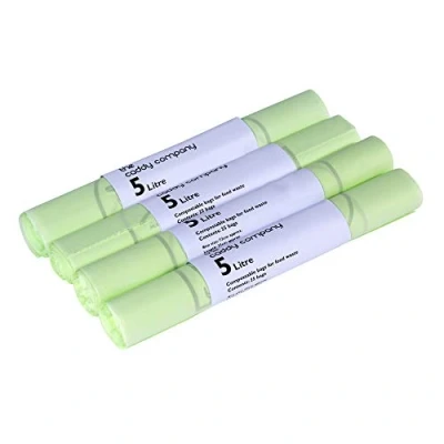 Immagine di The Caddy Company 5 Litri (5L) Sacchetti compostabili per rifiuti Caddy, 100