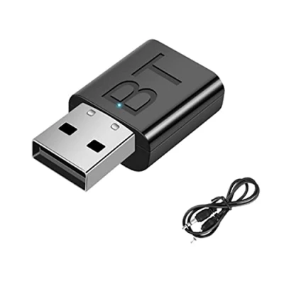 Immagine di Josenidny Bluetooth 5.0 Trasmettitore Ricevitore Mini 3.5MM AUX Audio Adattatore Wireless Indicatore LED 2 in 1 Kit Auto USB