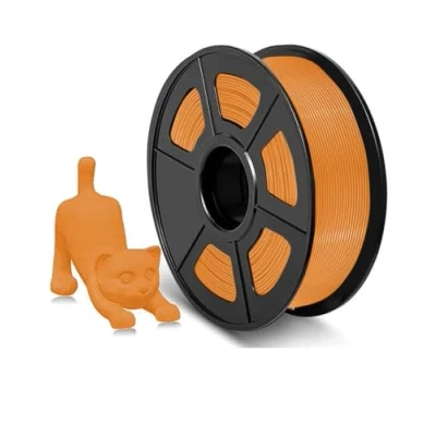 Immagine di Filamento 1,75 mm, Avvolto in Modo Ordinato Stampante 3D,Precisione dimensionale +/ 0,02 mm,Filamento 3D da 1 KG, per Maggior Parte delle Stampanti (arancione TPU)