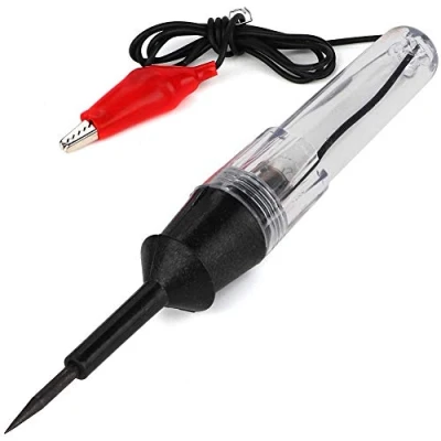 Immagine di Matita di prova per auto, 6V 12V Sonda rilevatore tester circuito elettrico con lampada a penna test tensione elettrica automatica