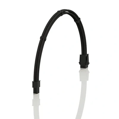 Immagine di LINKUP AVA 50cm EPS 4 pin CPU ATX Scheda Madre Cavo di Prolunga per PC con Guaina Intrecciata Alimentatore PSU Pettini┃Design Robusto e Rigido┃Confezione Singola┃500mm Nero