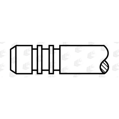 Immagine di AE V95220 valvola di Scarico 22,4 stelo cromato, Terminale temprato FIAT: BRAVO 2, Grande Punto Hatchback, III Hatchback