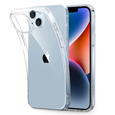 Immagine di ESR Cover per iPhone 14 e 13, Custodia in TPU 6,1 Pollici, Antiurto Sottile Silicone, Resistente all&#039;ingiallimento, Serie Project Zero, Trasparente