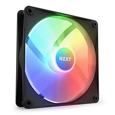 Immagine di NZXT F140 RGB Core RF C14SF B1 Ventola montata su hub 140mm 8 LED indirizzabili singolarmente Valori elevati di pressione statica e flusso d&#039;aria Controllo PWM Nero
