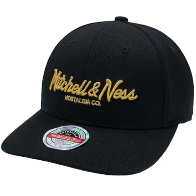 Immagine di Mitchell &amp; Ness Classic Red Pinscript Snapback, Black/Gold