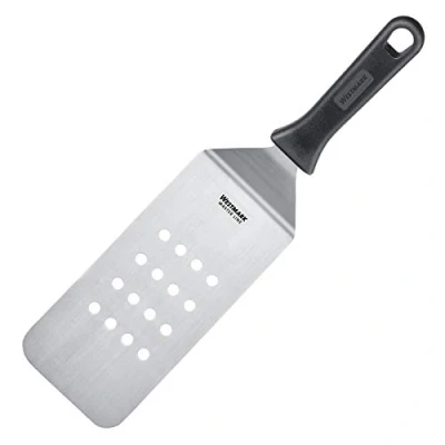 Immagine di Westmark Spatola da grill professionale, Angolata, Flessibile, Forata, Dimensione lama: 9,5 x 20 cm, Lunghezza: 36,5 Acciaio inox/Plastica, Master Line, Nero/Argento, 13412270