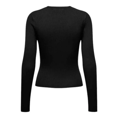 Immagine di Maglia Only Onlashley Ls Peakaboo Oneck Knt Nero IT 46