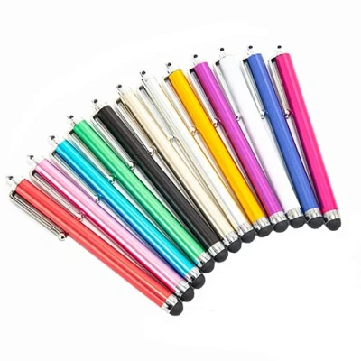 Immagine di 12 Pezzi Penna Stilo, Pennino Capacitivo , Universale, per Tablet, Touch Screen Del GPS Auto e Tutti Gli Schermi Capacitivi (12 Colori)