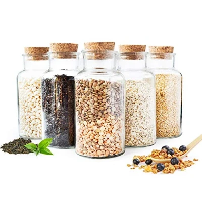 Immagine di Sendez 6 barattoli per spezie, 600 ml, con tappo in sughero