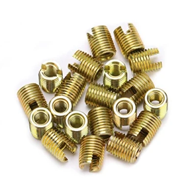 Immagine di FTVOGUE 20Pcs 302 Inserto filettato autofilettante per viti filettate in acciaio al carbonio con inserti filettati(Inner M3*0.5 Outer M5*0.5)