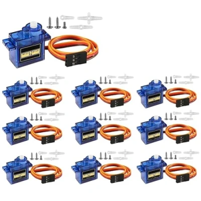 Immagine di DollaTek 10Pcs SG90 Mini servo analogico Micro 9g per Elicottero Aereo RC