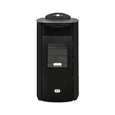 Immagine di STUFE a Pellet ITALIA Siberia New 15Kw Stufa ad Aria Ventilata, Scalda 140m², Efficienza 92%, Autonomia 30H, 5 Velocità e Potenze, Programmabile, Garanzia 24 Mesi, NERO
