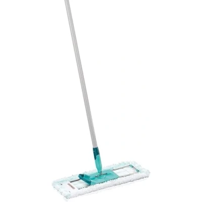 Immagine di Leifheit Profi XL micro duo Mop lavapavimenti, microfibra deluxe 42 cm con manico in acciaio di 140 cm, pavimenti universale, turchese