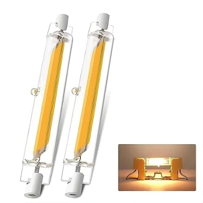 Immagine di Lampadina R7S LED 118mm 20W Dimmerabile, Equivalente a 200W Lampada Alogena, Bianco Caldo 3000K, 2000lm Nessun Sfarfallio, Illuminazione Fascio 360, 2pcs