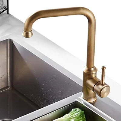 Immagine di NEWRAIN Rubinetto per Cucina, Girevole a 360Miscelatore Cucina e Fredda Calda Regolabile Rubinetto, Lavello