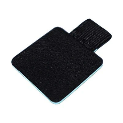 Immagine di Habercrafts portapenne nero con anello per penna autoadesivo elastico matita in ecopelle universale adatto notebook, agende, tablet, calendari, giornali, telefoni, appunti (nero)