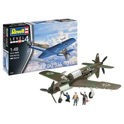 Immagine di Revell Modellbau I Do335 Freccia Kit Scala 1:48 81 Pezzi Artigianato A partire dai 12 anni Modello Di Aereo Preciso con Dettagli realistici