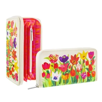 Immagine di Pylones Portafoglio Tulipani Travel Tessuto Rivestito 19 x 11 cm, multicolore, Classico