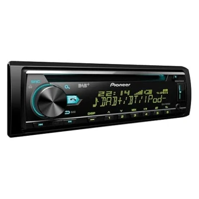 Immagine di Pioneer DEH X7800DAB AN, autoradio 1 DIN, sintonizzatore CD con FM e DAB+, Bluetooth, MP3, ingresso USB AUX, illuminazione RGB, app Smart Sync, equalizzatore a 5 bande, antenna DAB