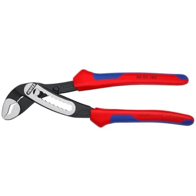 Immagine di Knipex Alligator Pinza Regolabile per Tubi e Dadi Bonderizzata Nera, Rivestiti in Materiale Bicomponente 180 Mm 88 02