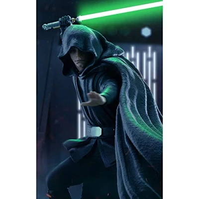 Immagine di Iron Studios BDS: The Mandalorian Luke Skywalker Combat Version Art Scale Statue (1/10) (LUCSWR52421 10)