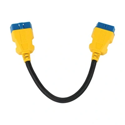 Immagine di OURANTOOLS Cavo Prolunga OBD 2 Adattatore Connettori 16 Pin 36cm II Maschio a Femmina Estensione Diagnostico con Materiale in Nylon per Auto Scanner di Codici