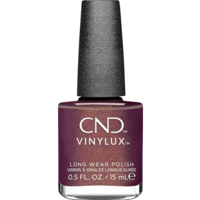 Immagine di CND Smalto Vinylux Purplexity N. 474 viola con luccichio antigraffio e ad asciugatura rapida Dynamic Duality collection Original