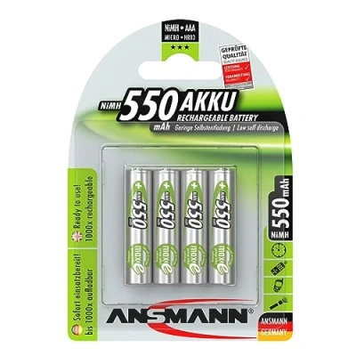 Immagine di Ansmann maxE HR03 Batteria ricaricabile Ministilo (AAA) NiMH 550 mAh 1.2 V 4 pz.