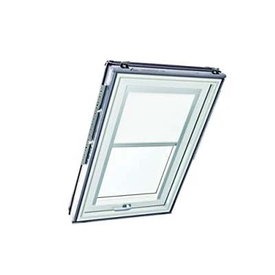 Immagine di Tenda a Rullo Roto ZRE per Finestre Tetti Diurna Binario di Guida Argento delle Serie Designo R4/R7 e Classic 43/73 con Dimensioni 074/118 07/11 Bianco