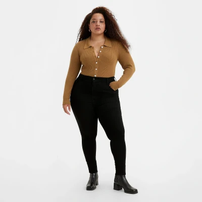 Immagine di Levi&#039;s Plus 720 HIGH RISE Super Skinny Jeans Fit, Donna, Taglia: 48x32, Black galaxy