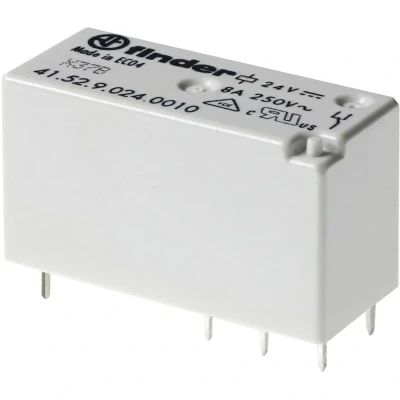 Immagine di Finder 41.52.9.048.0010 Relè per PCB 48 V/DC 8 A 2 scambi 1 pz.